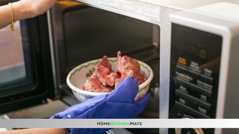 can you defrost beef in the microwave