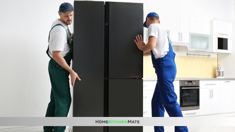 can you move a refrigerator on its side