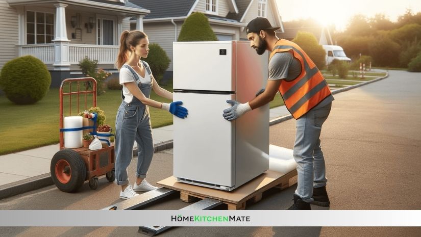 can you transport a refrigerator on its back