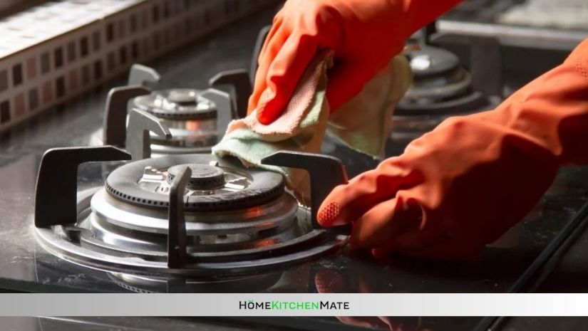 how to clean gas stove burners