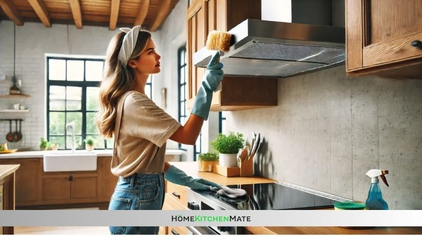 how to clean range hood fan